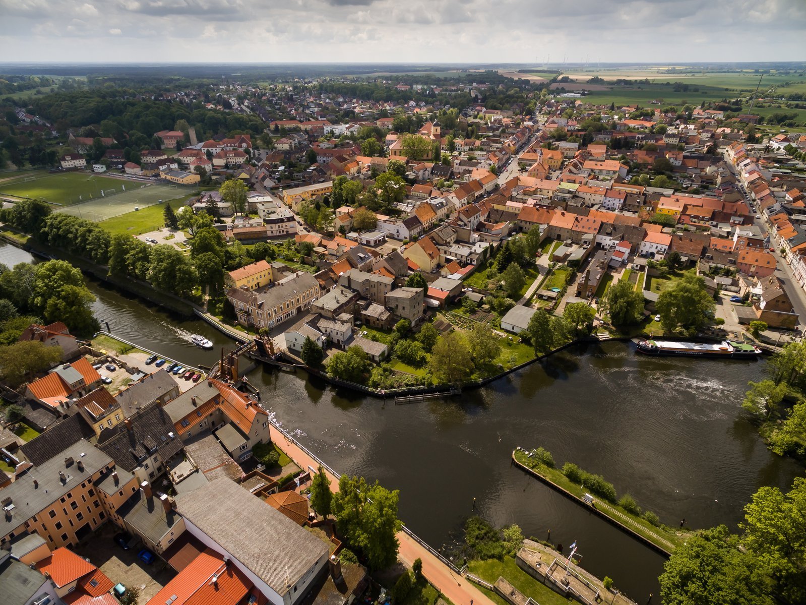 Luftaufnahme einer Stadt